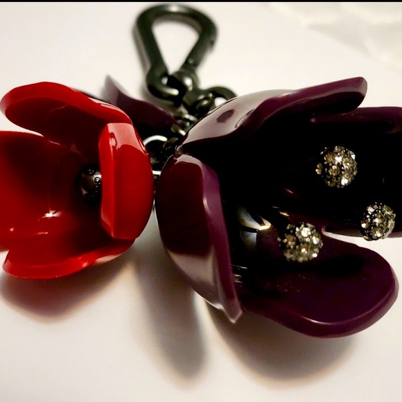 Coach ResinTea Rose Bag Charm/Keychain Fob - Picture 2 of 6